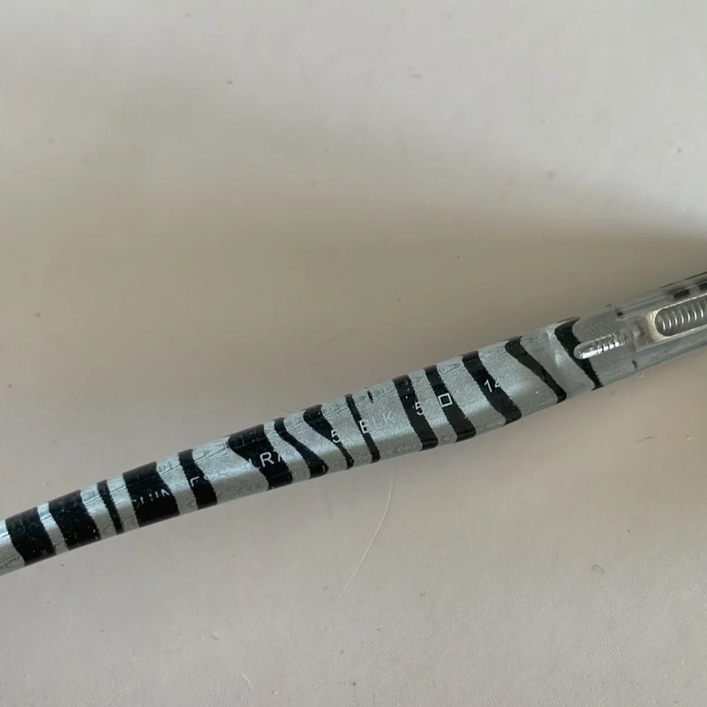 Lulu Guinness Black White Zebra Print Eyeglass Frame LR 74 1.5 53[]18 145